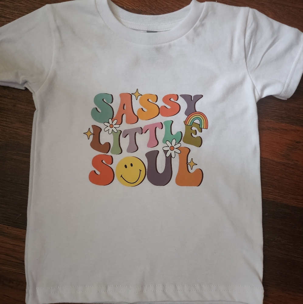 Sassy Little Soul Kids White T-Shirt